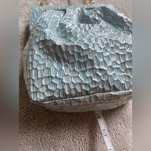 SOLDSOLDSOLDMaryam Nassir Zadeh Glow Purse Hangbag Sky Fish beaded handle strap - Picture 9 of 16